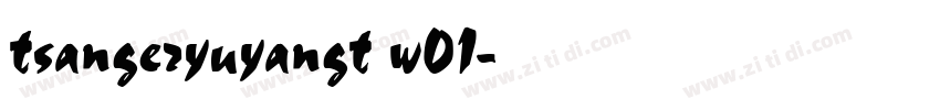 tsangeryuyangt w01字体转换